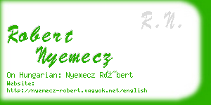 robert nyemecz business card